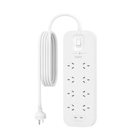 Thumbnail for Belkin Connect 8Outlet Surge Protector with Dual USB-C 30W-White