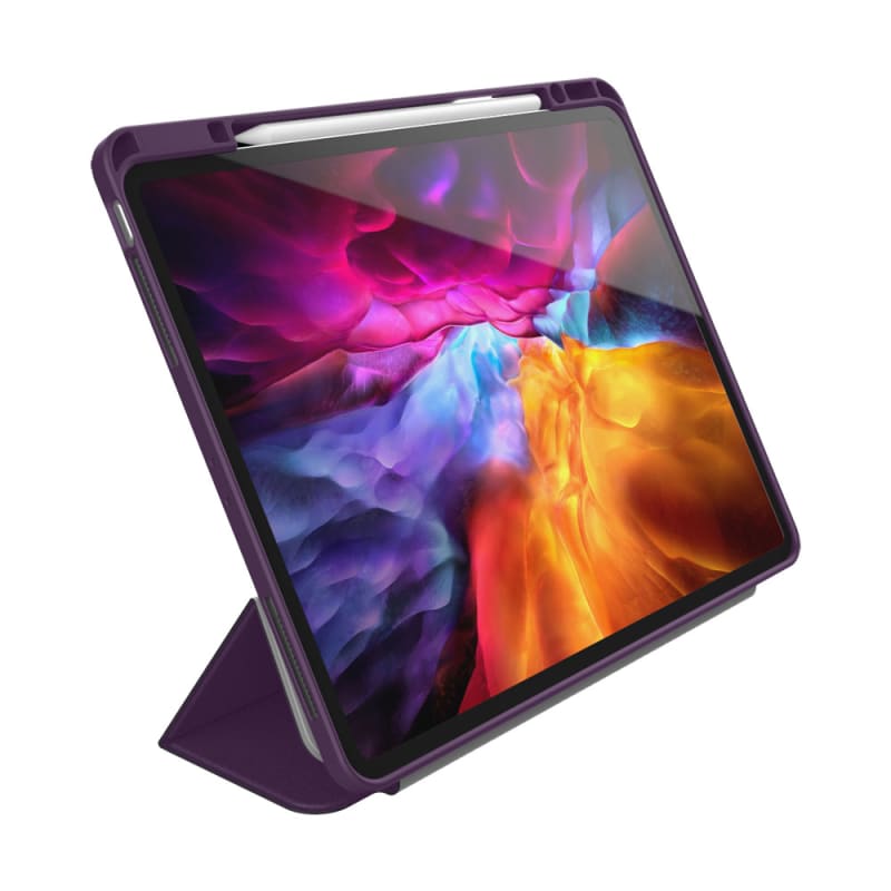 EFM Aspen Folio Case Armour with D3O & Eleather Suits iPad Pro 12.9 - Purple