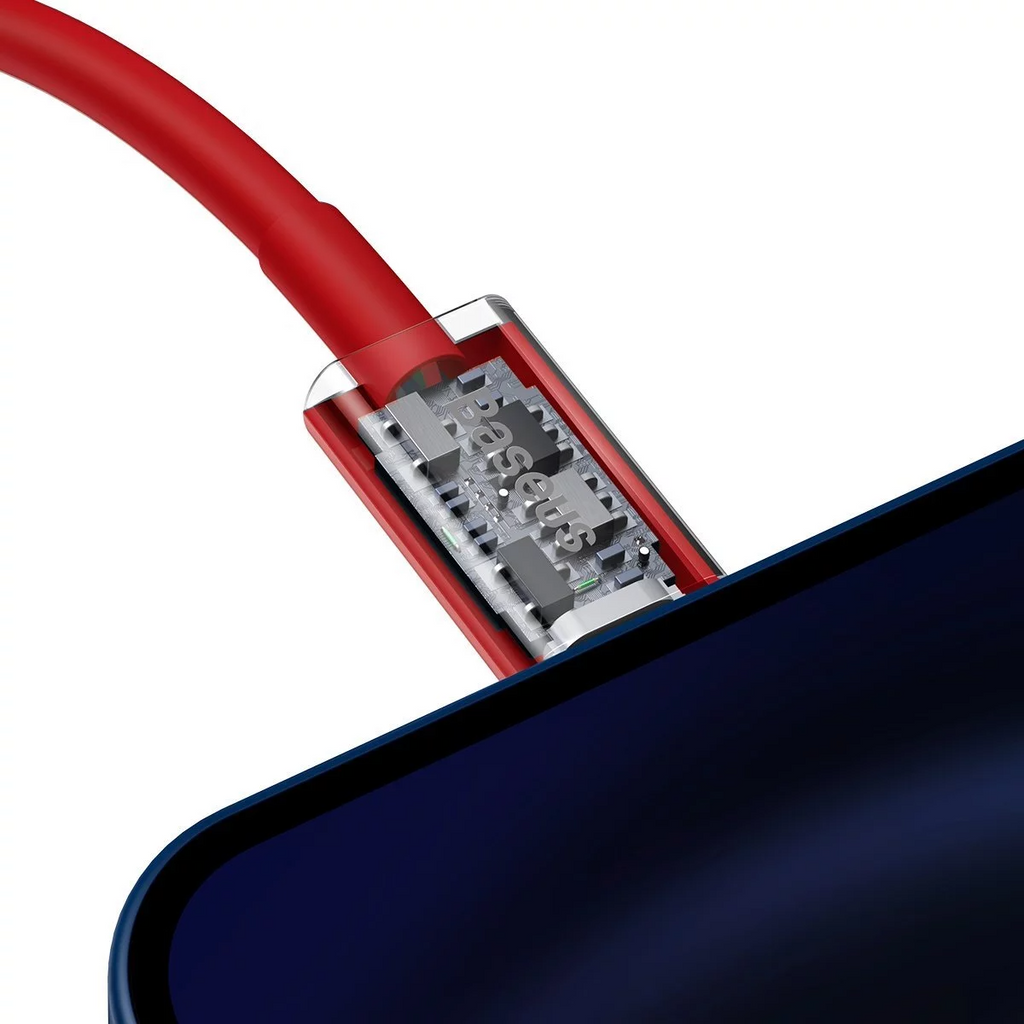 Baseus Superior Series USB-C to Lightning 20W Fast Charging Cable Cord 2M - Red