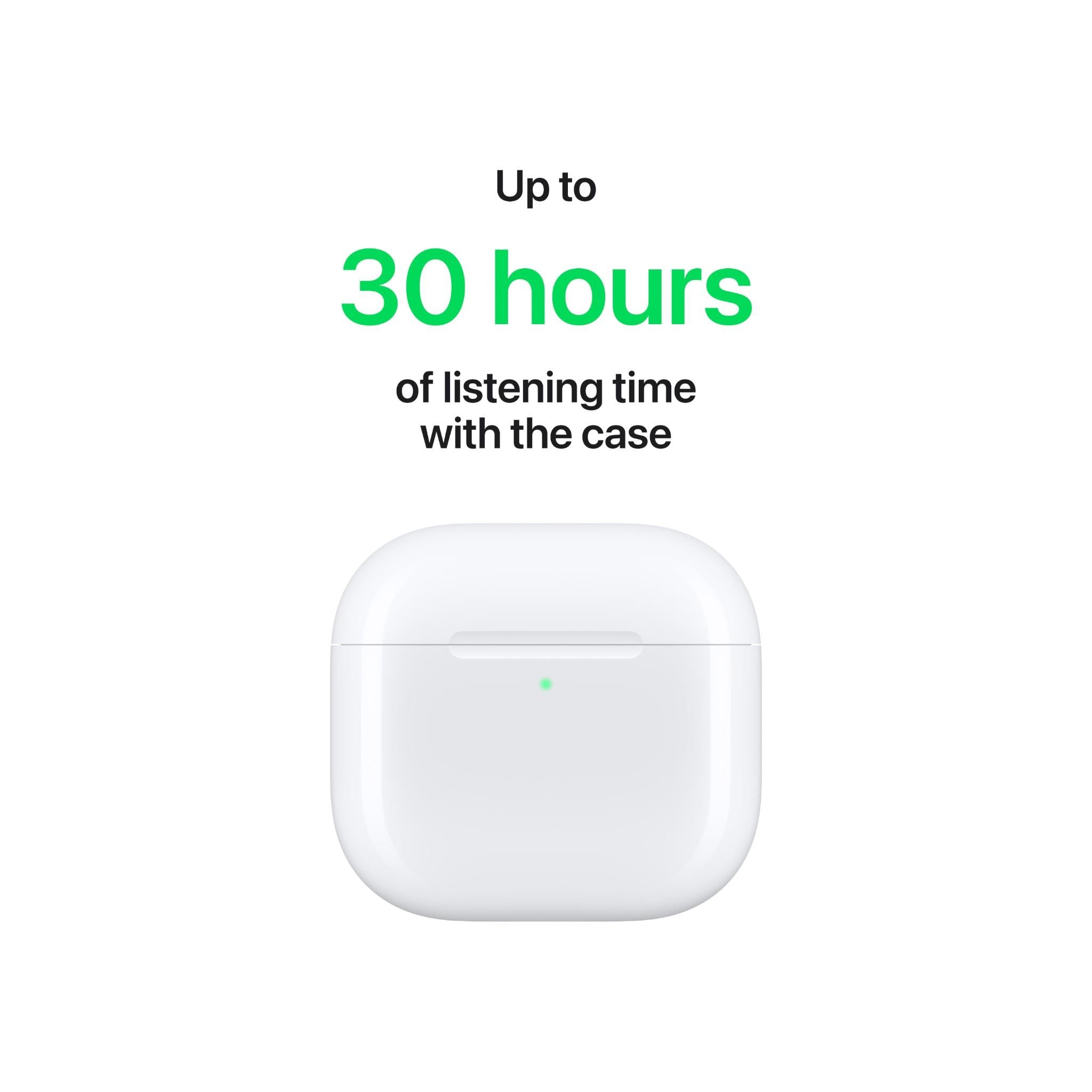 Apple AirPods 4 with USB-C Charging Case - White