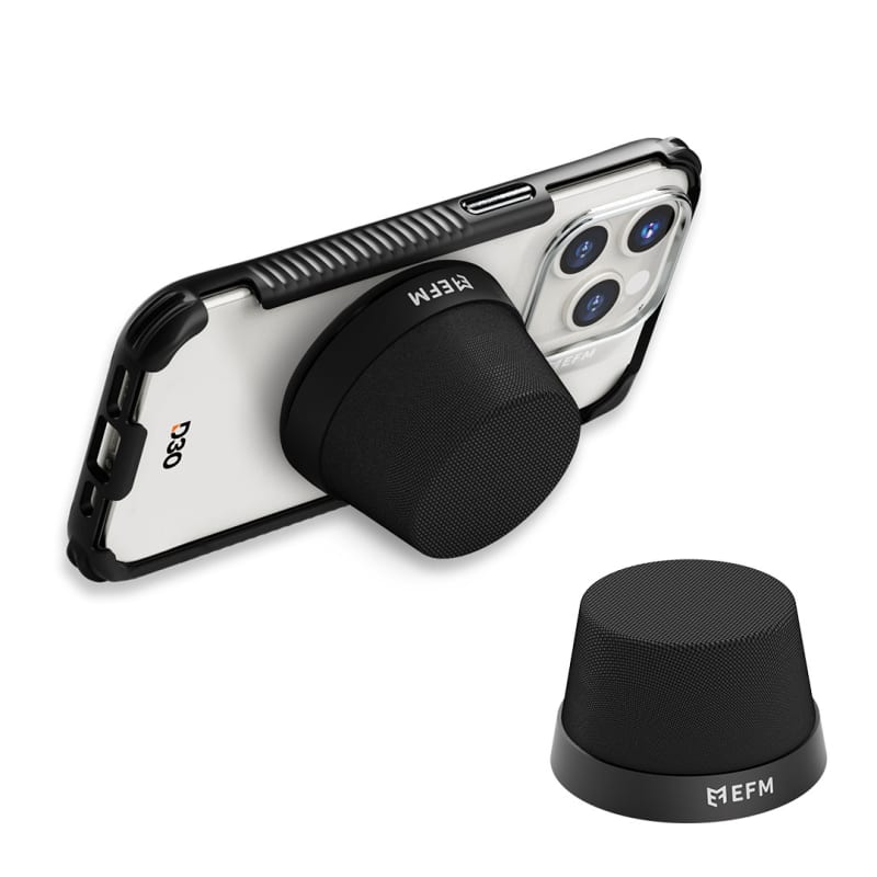 EFM Cloudbreak Mag Bluetooth Speakers Twin Pack with MagSafe Compatibility - Black