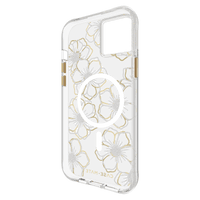 Thumbnail for Case-Mate Floral Gems MagSafe Case For iPhone 15 Plus - Gold