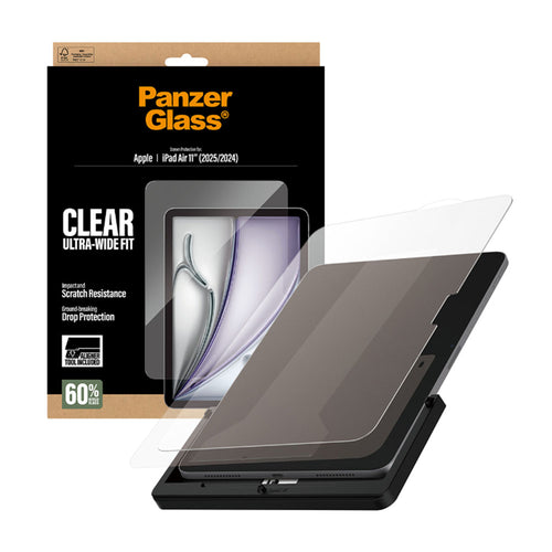 PanzerGlass Ultra-Wide Fit Screen Protector for iPad Air 11(M2/M3/M4)2024-2025 with Fastfit tool