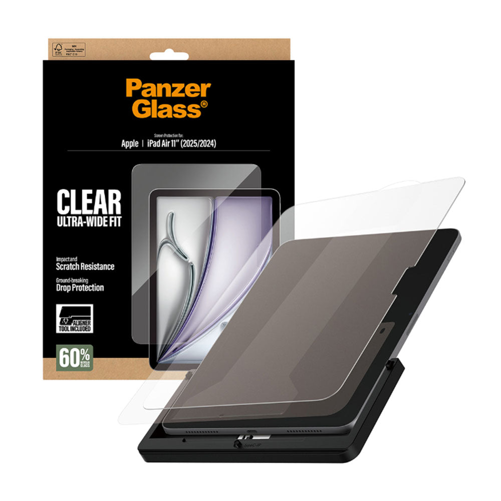 PanzerGlass Ultra-Wide Fit Screen Protector for iPad Air 11(M2/M3/M4)2024-2025 with Fastfit tool