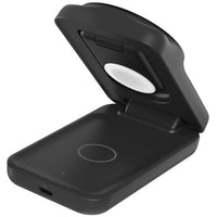 Belkin UltraCharge 3-in-1 Foldable Magnetic Wireless Charger With Qi2 + 45W USB-C Wall Charger + USB-C Cable - Black