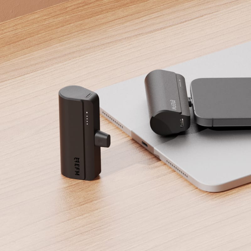 EFM Power On-The-Go Twin Pack for all USB-C Devices - Black