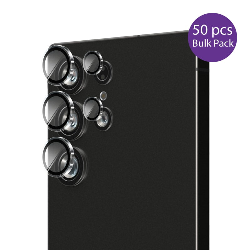 EFM Camera Lens Protector Bulk Pack 50 Units for Samsung Galaxy S25 Ultra - Clear