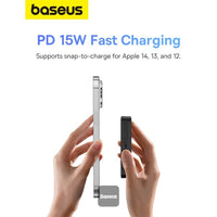 Thumbnail for Baseus MagPro Magnetic Bracket Wireless Fast-Charging Power Bank 5000mAh 20W - Black