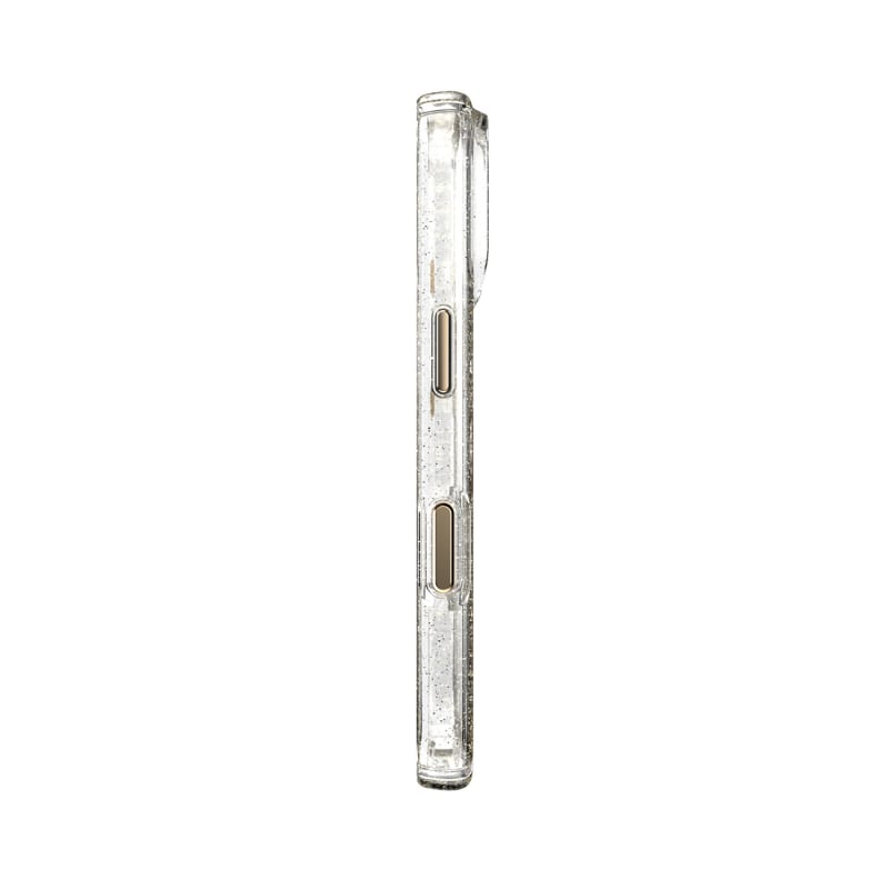 Speck Presidio Lux-Glitter MagSafe Case with Camera Control for iPhone 18 Pro - Clear/Gold Glitter