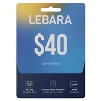 Thumbnail for Lebara $40 Starter Pack PrePaid SIM Card