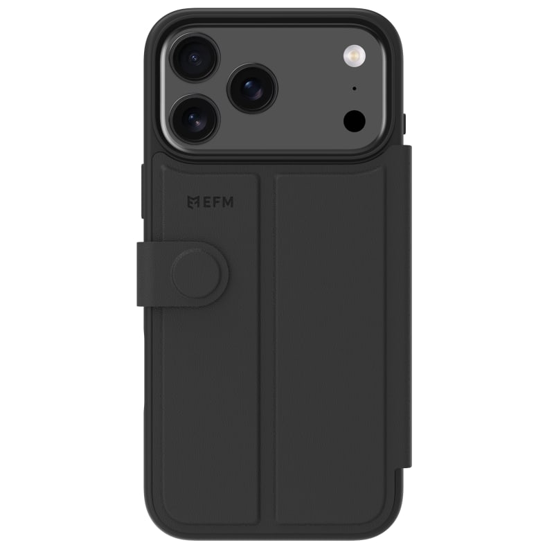 EFM Venice Wallet Case for iPhone 17 Pro Max - Black