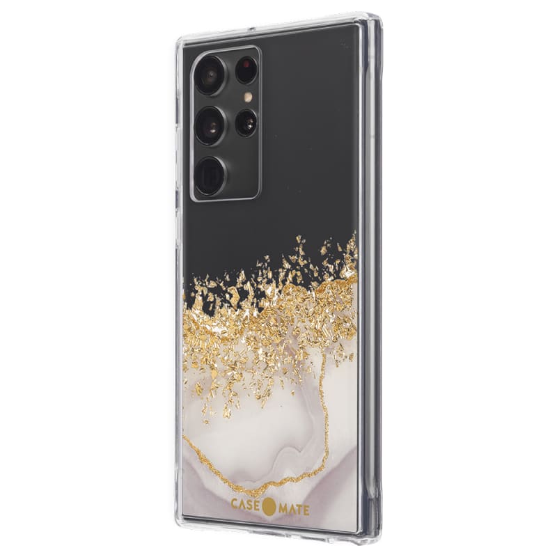 Case-Mate Karat Marble Case for Samsung Galaxy S22 Ultra (6.8) - White