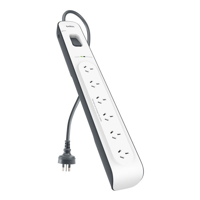 Belkin SurgeMaster 6 Outlet Surge Protection Strip with 2M Power Cord