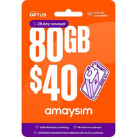 Thumbnail for Amaysim $40 Starter Pack PrePaid SIM Card