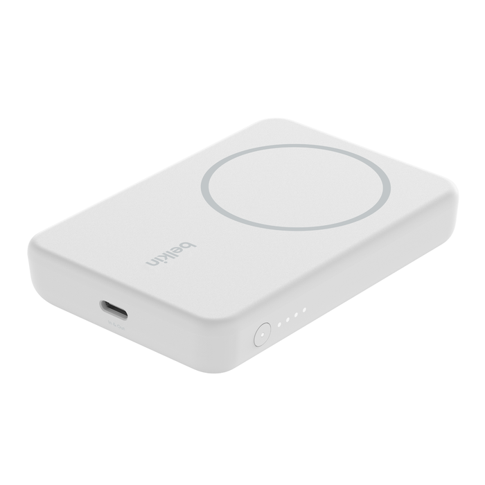 Belkin Boost Up Charge Magnetic Wireless Power Bank 5,000mAh with stand - White