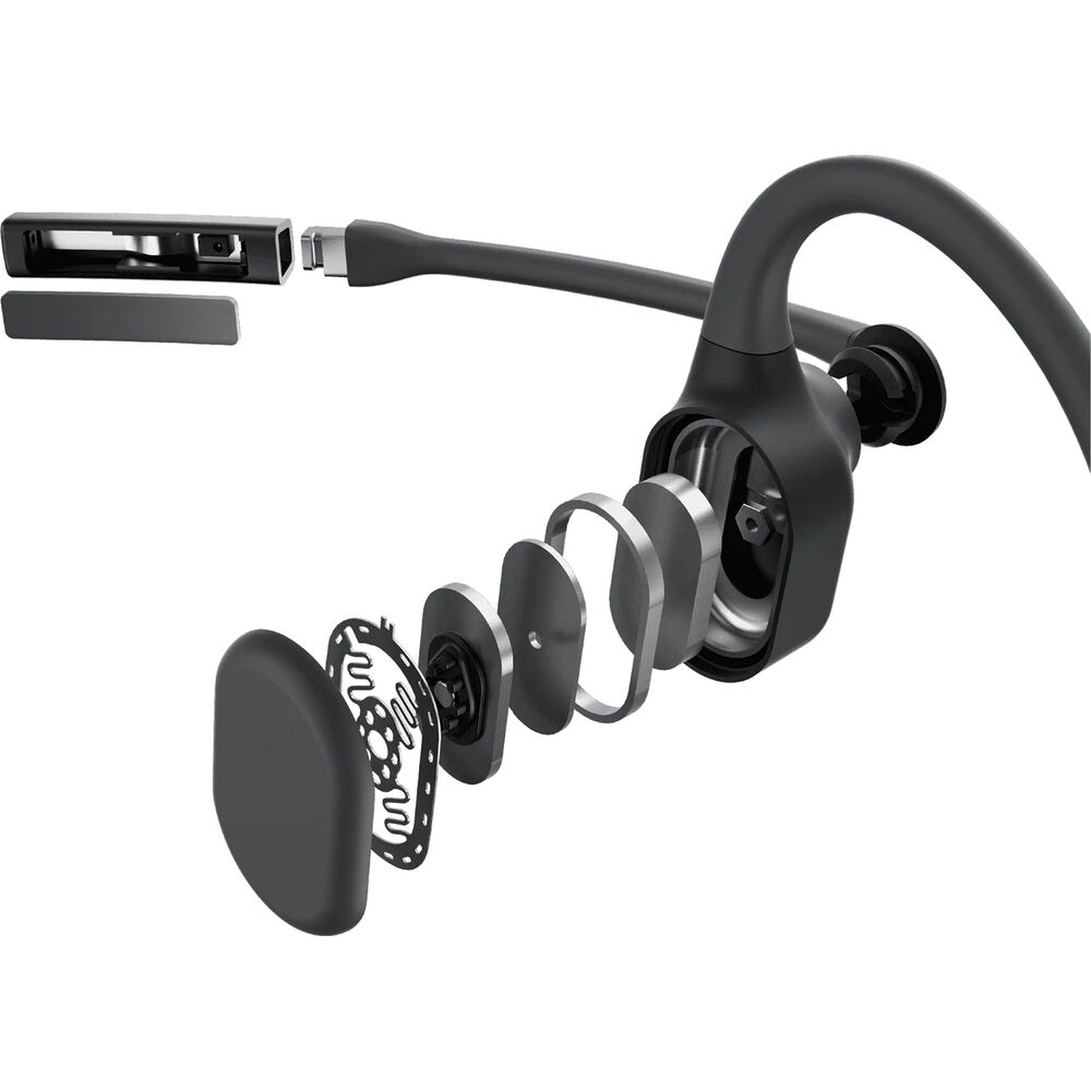 Shokz OpenComm2 UC Bone Conduction Open-Ear USB-C Wireless Headphones - Black