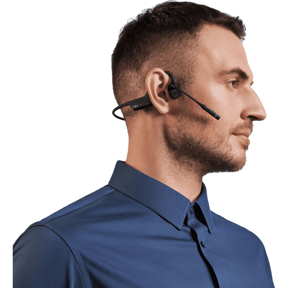 Shokz OpenComm2 UC Bone Conduction Open-Ear USB-C Wireless Headphones - Black