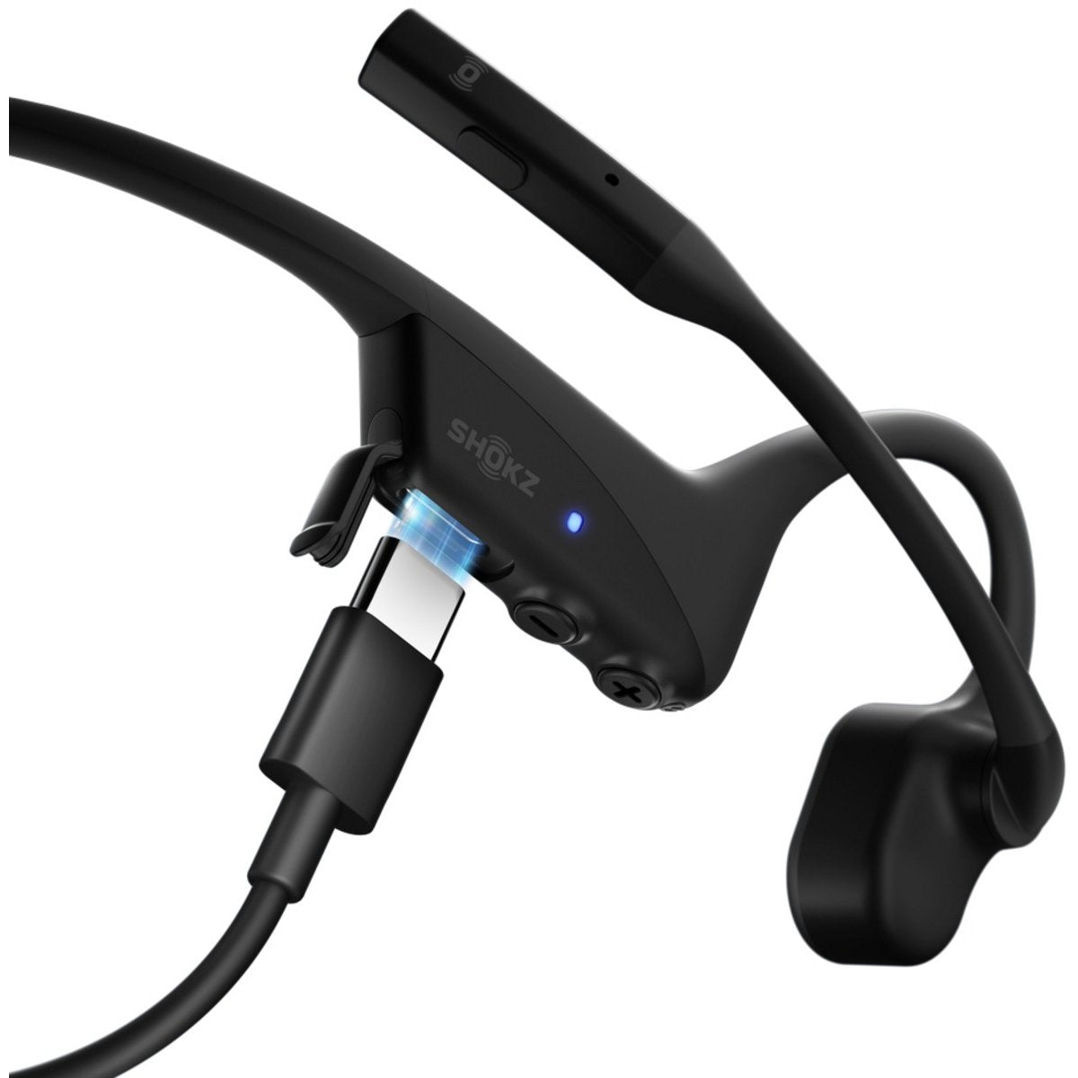 Shokz OpenComm 2 Bone Conduction Open-Ear Wireless Headphones - Black (2025 Upgrade)