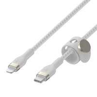 Belkin BoostCharge Pro Flex USB-C to Lightning Cable 1m - White