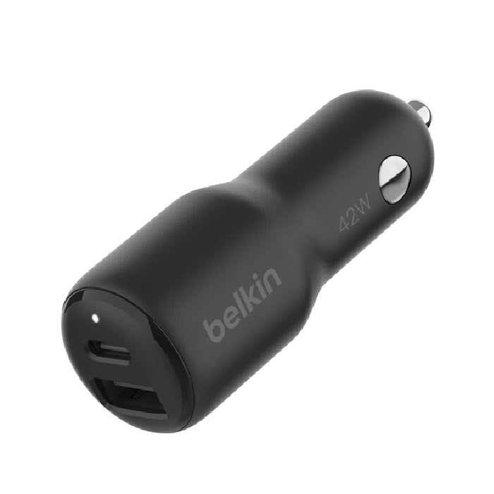 Belkin BoostCharge 42W Dual Car Charger- Black