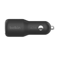 Thumbnail for Belkin BoostCharge 42W Dual Car Charger- Black