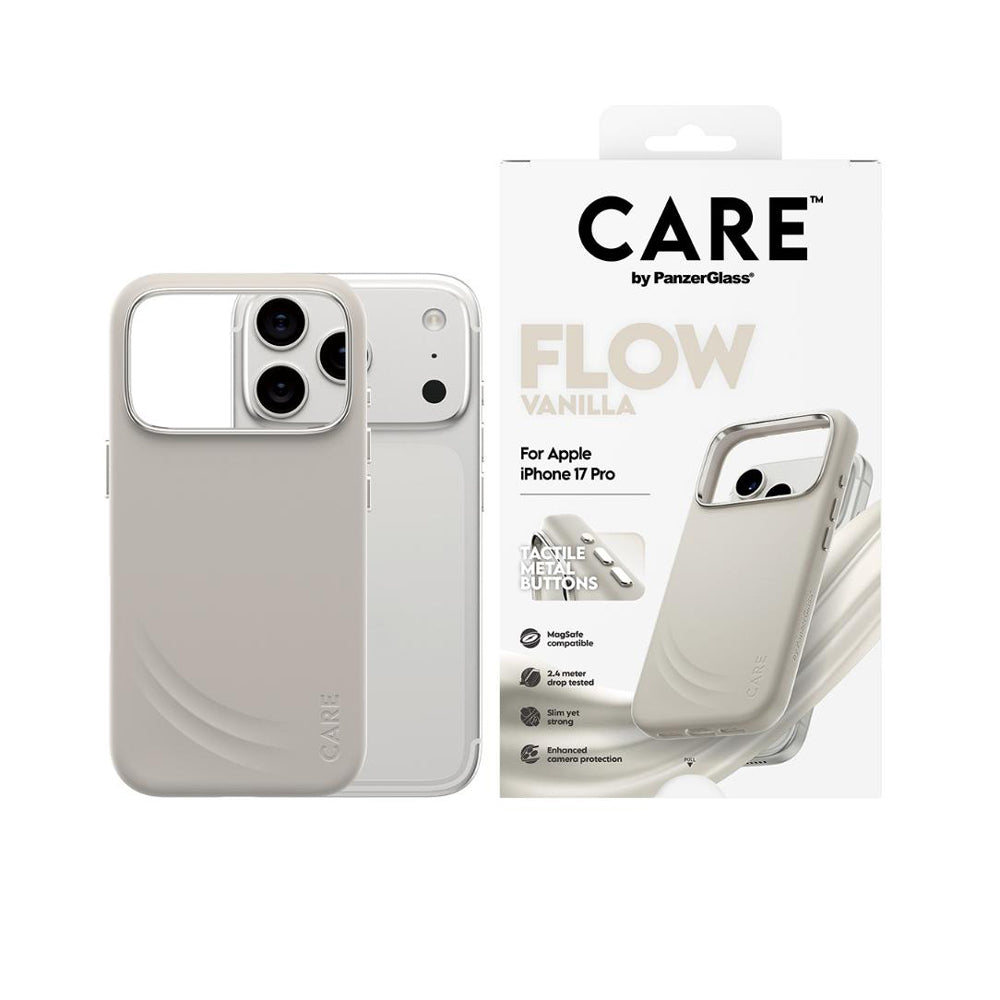 PanzerGlass CARE by Flow Magsafe Case for iPhone 17 Pro - Vanilla