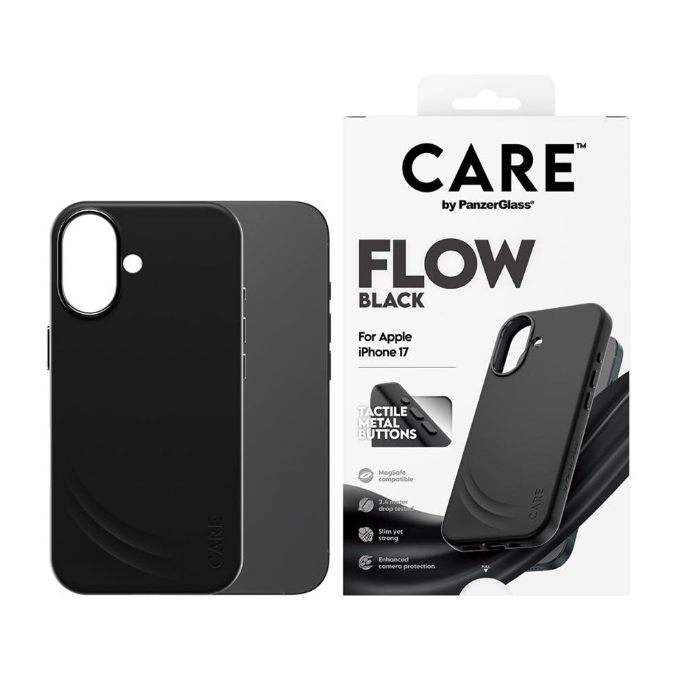 PanzerGlass CARE by Flow Magsafe Case for iPhone 17 - Black