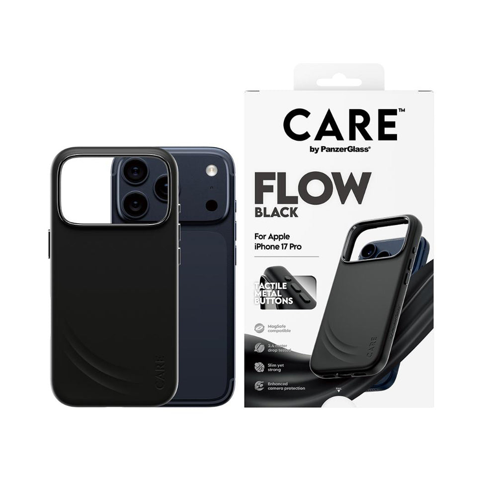PanzerGlass CARE by Flow Magsafe Case for iPhone 17 Pro - Black