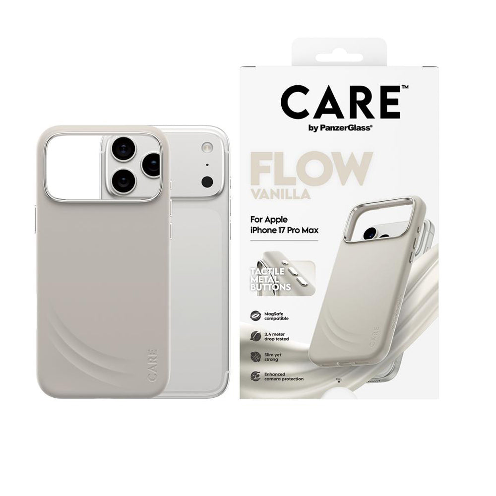 PanzerGlass CARE by Flow Magsafe Case for iPhone 17 Pro Max- Vanilla