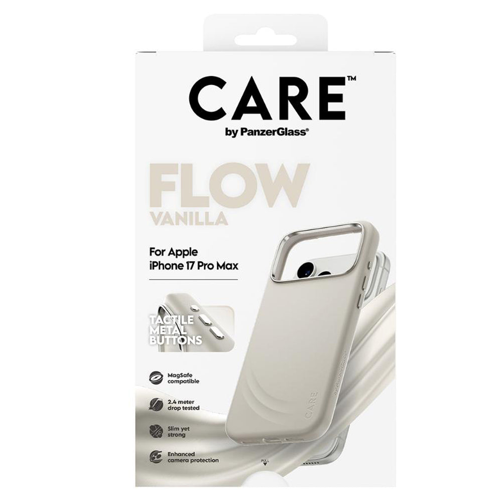 PanzerGlass CARE by Flow Magsafe Case for iPhone 17 Pro Max- Vanilla