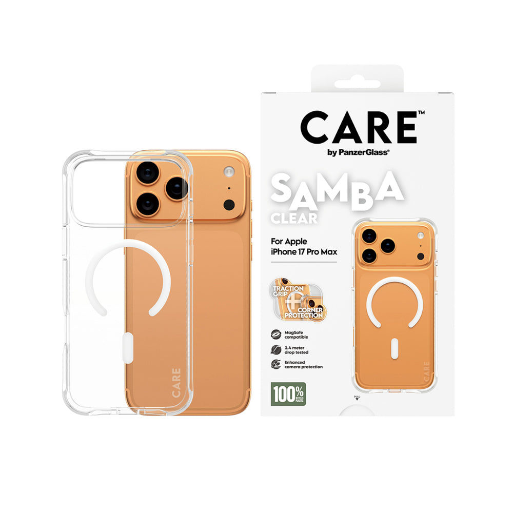 PanzerGlass CARE by Samba Magsafe Case for iPhone 17 Pro Max - Clear/White