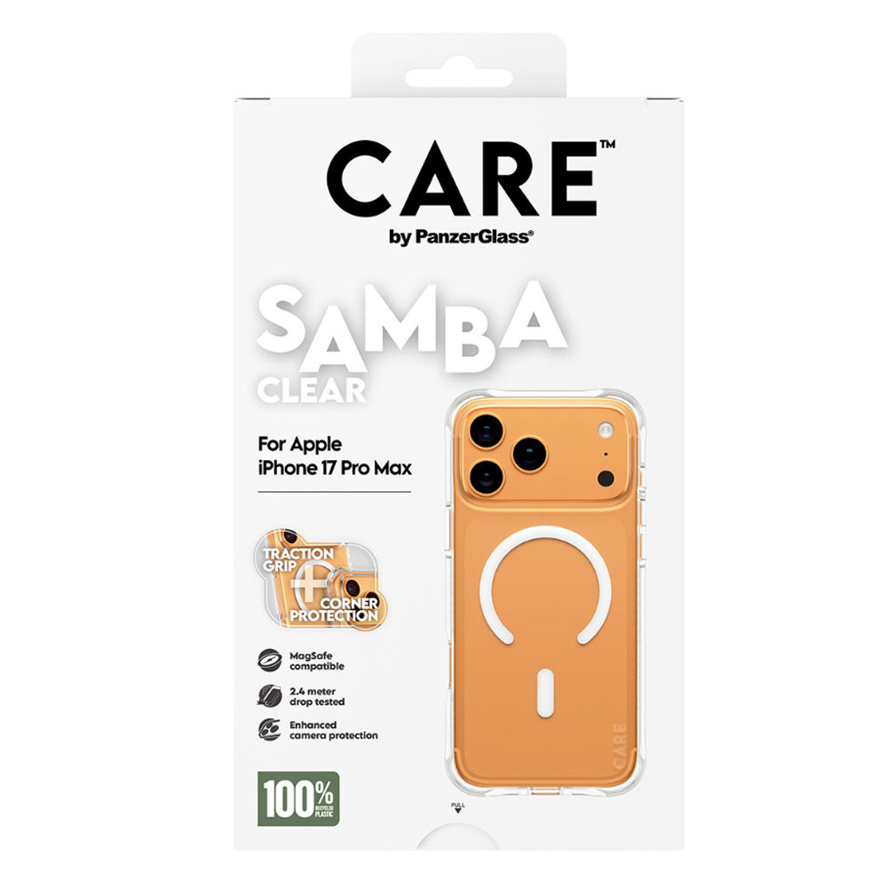 PanzerGlass CARE by Samba Magsafe Case for iPhone 17 Pro Max - Clear/White