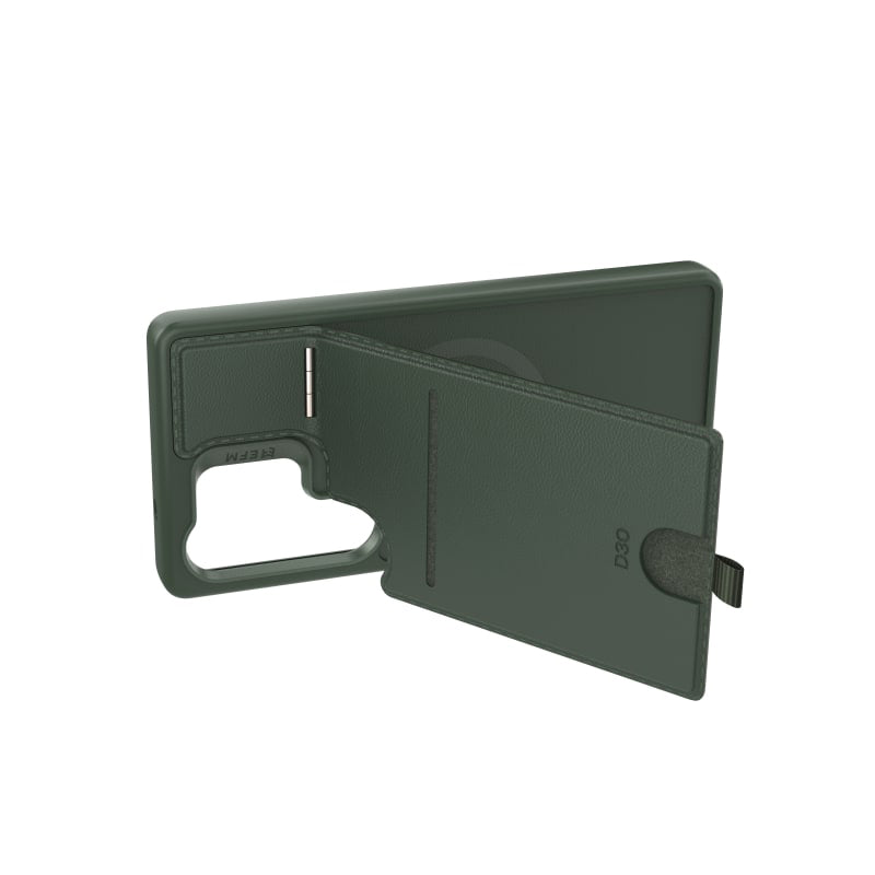 EFM Berlin Wallet Case with D3O BIO for Samsung Galaxy S25 Ultra - Forest Green