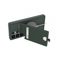 Thumbnail for EFM Berlin Wallet Case with D3O BIO for Samsung Galaxy S25 Ultra - Forest Green
