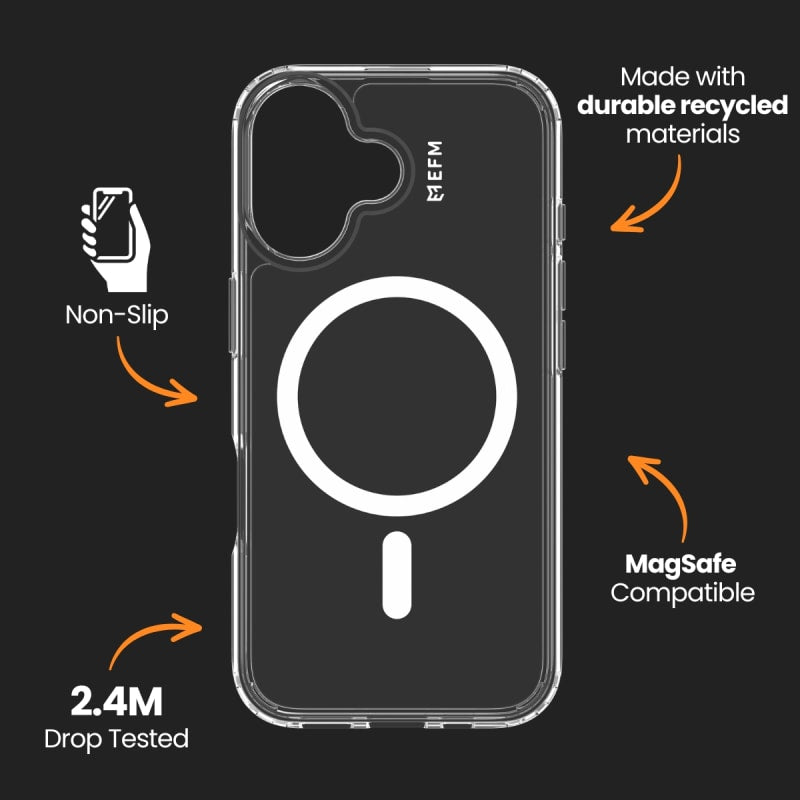 EFM Zurich Case for iPhone 16  - Clear