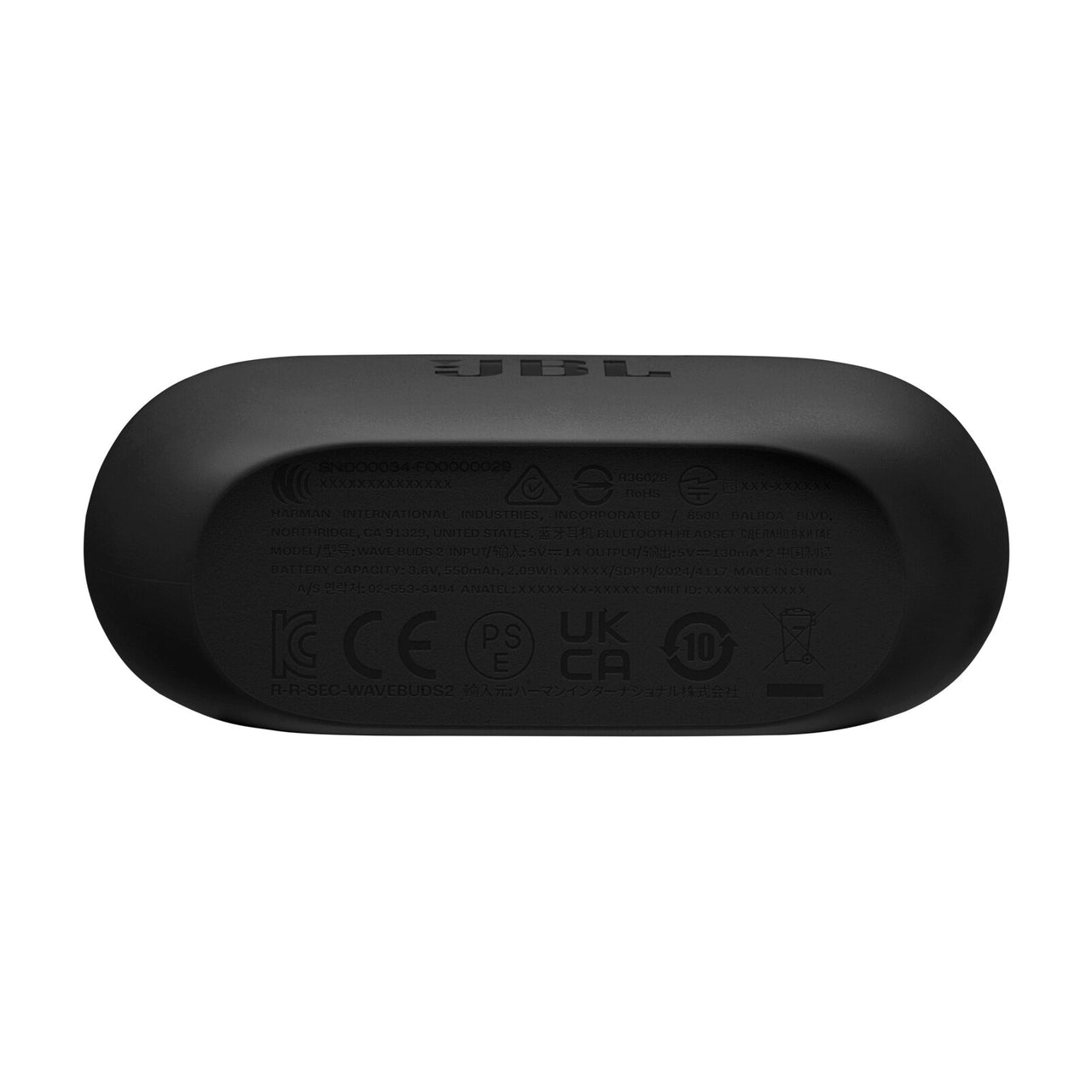 JBL Wave Buds 2 True Wireless Noise Cancelling Earbuds - Black