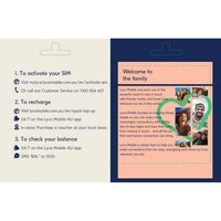 Thumbnail for Recharge for LycaMobile $10/20/30/50 EMAIL/MESSAGE DELIVERY LYCA TOPUP Credit
