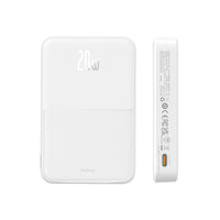 Thumbnail for Baseus MagPro Magnetic Bracket Wireless Fast-Charging Power Bank 5000mAh 20W - White