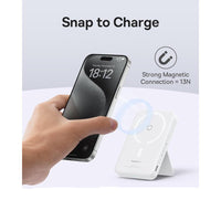 Thumbnail for Baseus MagPro Magnetic Bracket Wireless Fast-Charging Power Bank 5000mAh 20W - White
