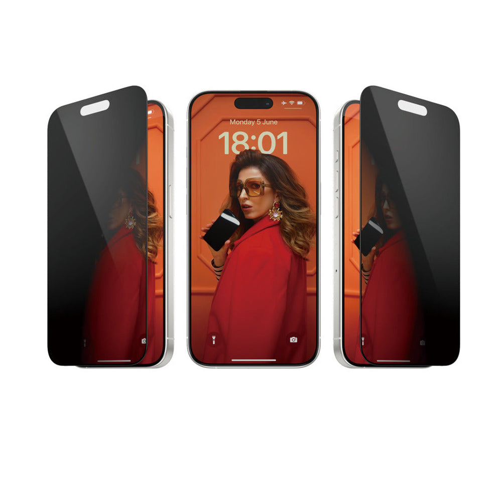 Panzer Glass Privacy Ultra Wide Protector Fit Screen for iPhone 15 Pro - Clear