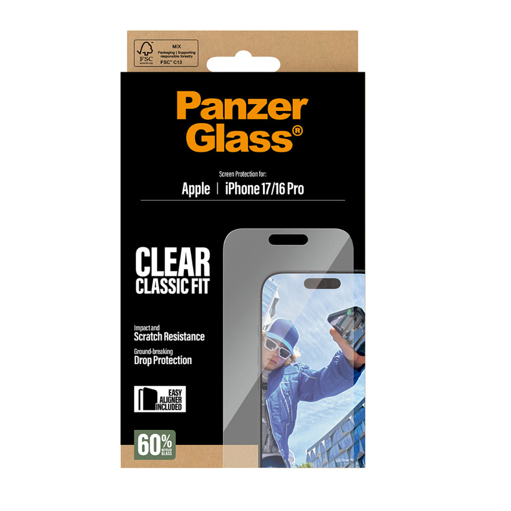PanzerGlass Classic Fit Screen Protector for iPhone 17 Pro