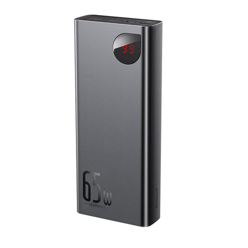 Baseus Adaman Power Bank 65W 20000mAh FAST charge PD For Laptop / Phone - Black