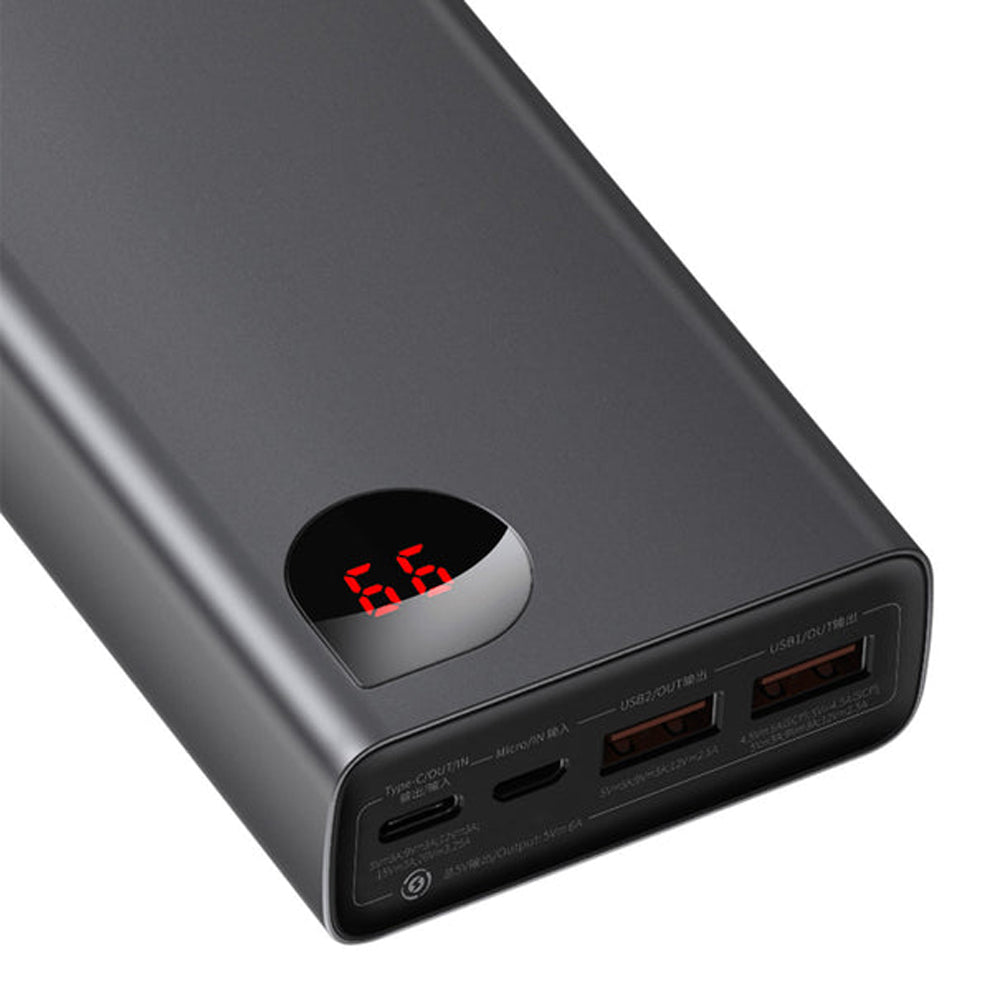 Baseus Adaman Power Bank 65W 20000mAh FAST charge PD For Laptop / Phone - Black
