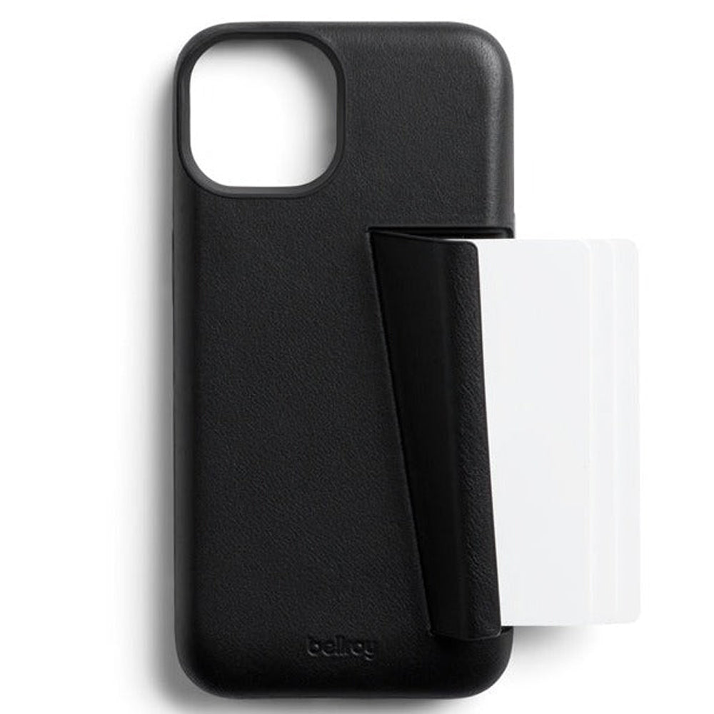 Bellroy Leather 3 Card Case iPhone 15 Pro - Black