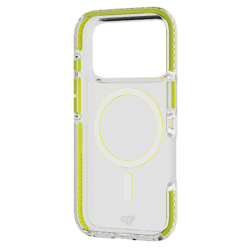 Tech21 EvoCrystal MagSafe Case for iPhone 17 Pro - Clear/Green