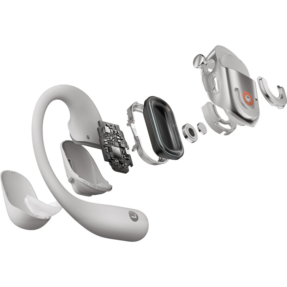 SHOKZ OpenFit 2+ True Wireless Open-Ear Headphones- Gray
