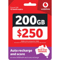 Vodafone $250 Prepaid Starter Pack 365 Expiry Australia