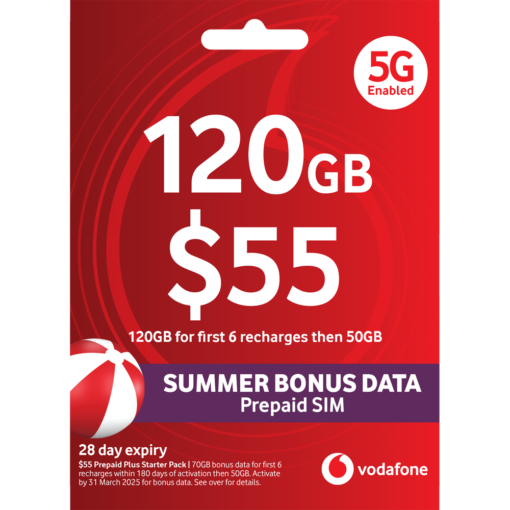 Vodafone $55 Starter Pack SIM Card