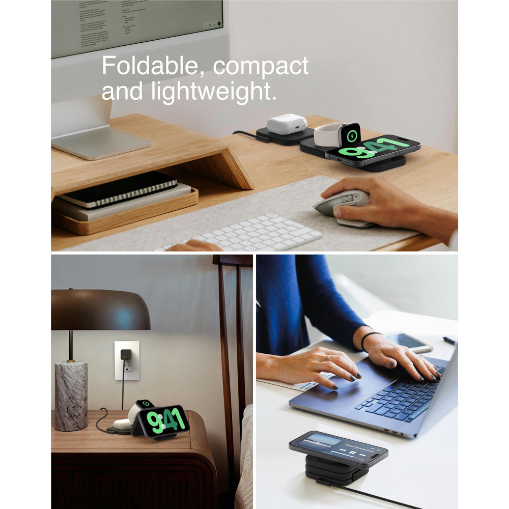 Belkin BoostCharge Pro 3-in-1 Magnetic Qi2 15W Charging Travel Pad