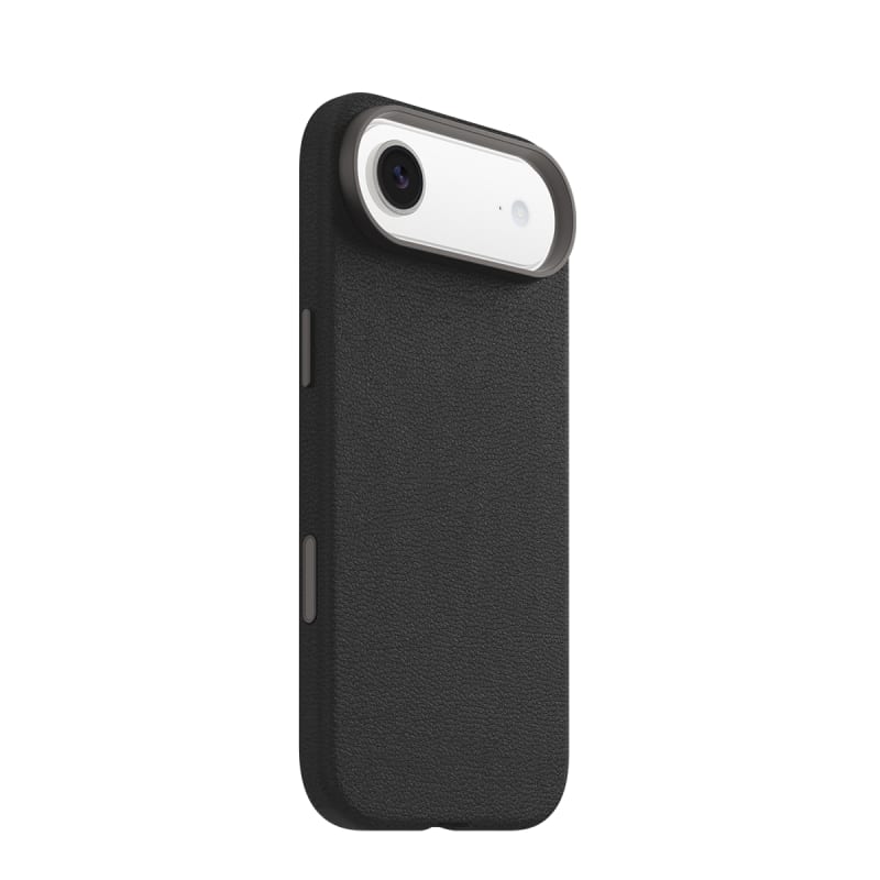OtterBox Symmetry MagSafe Cactus Leather Case with Cam Control for iPhone Air- Noir Ash Black